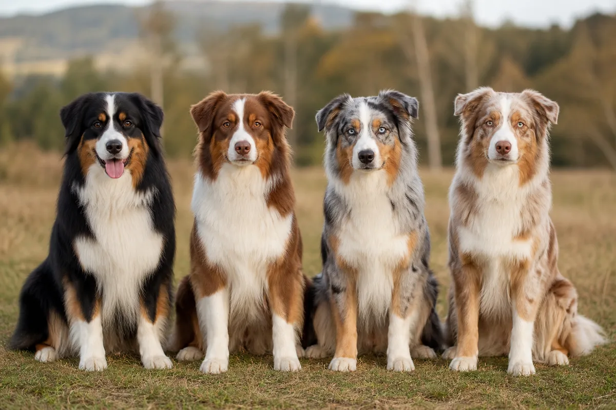 Couleurs du berger australien : les 4 robes et le merle